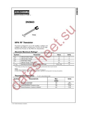 2N3663 datasheet  